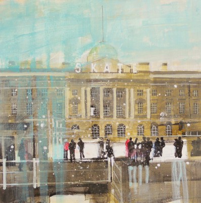 Modern Artist Julian SUTHERLAND-BEATSON - Skating at Somerset House, London