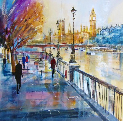 Nagib KARSAN - The Palace of Westminster from Southbank