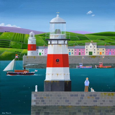 Modern Artist Peter HEARD - Harbour Lights