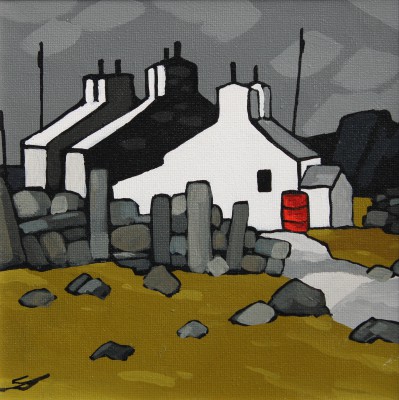 Modern Artist Stephen John OWEN - Behind the Wall - Tu l ir Wal